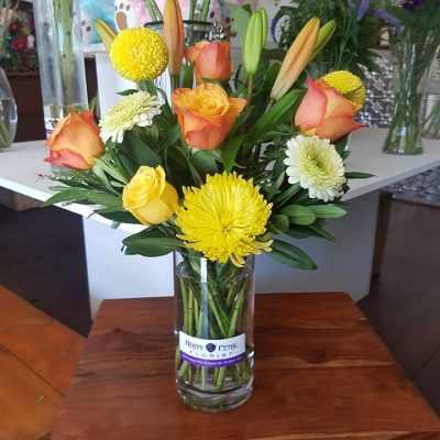 Bouquet of flowers in vase